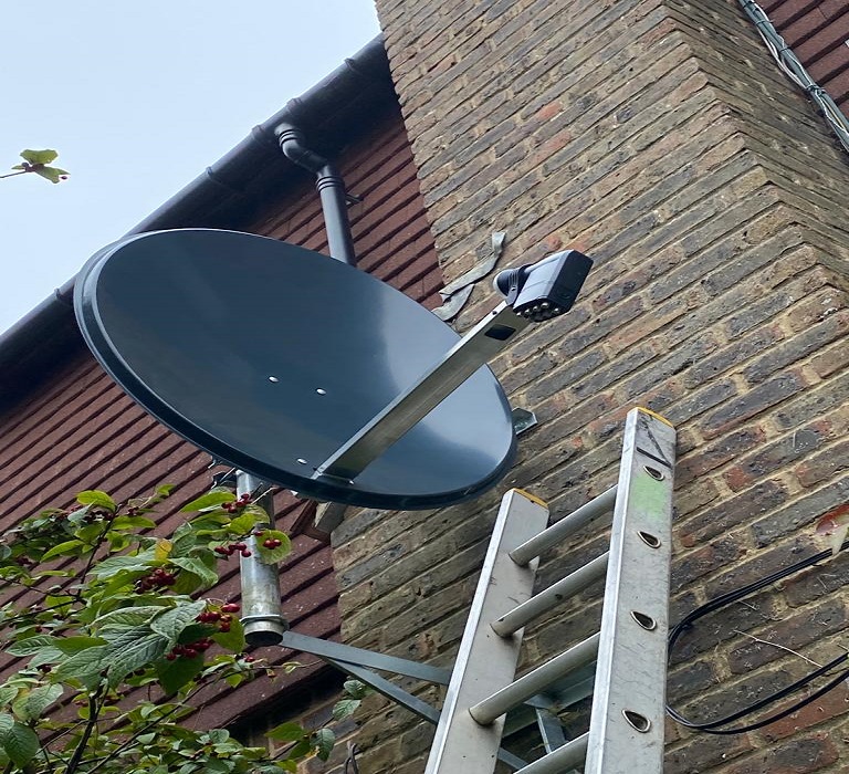 sky dish installation